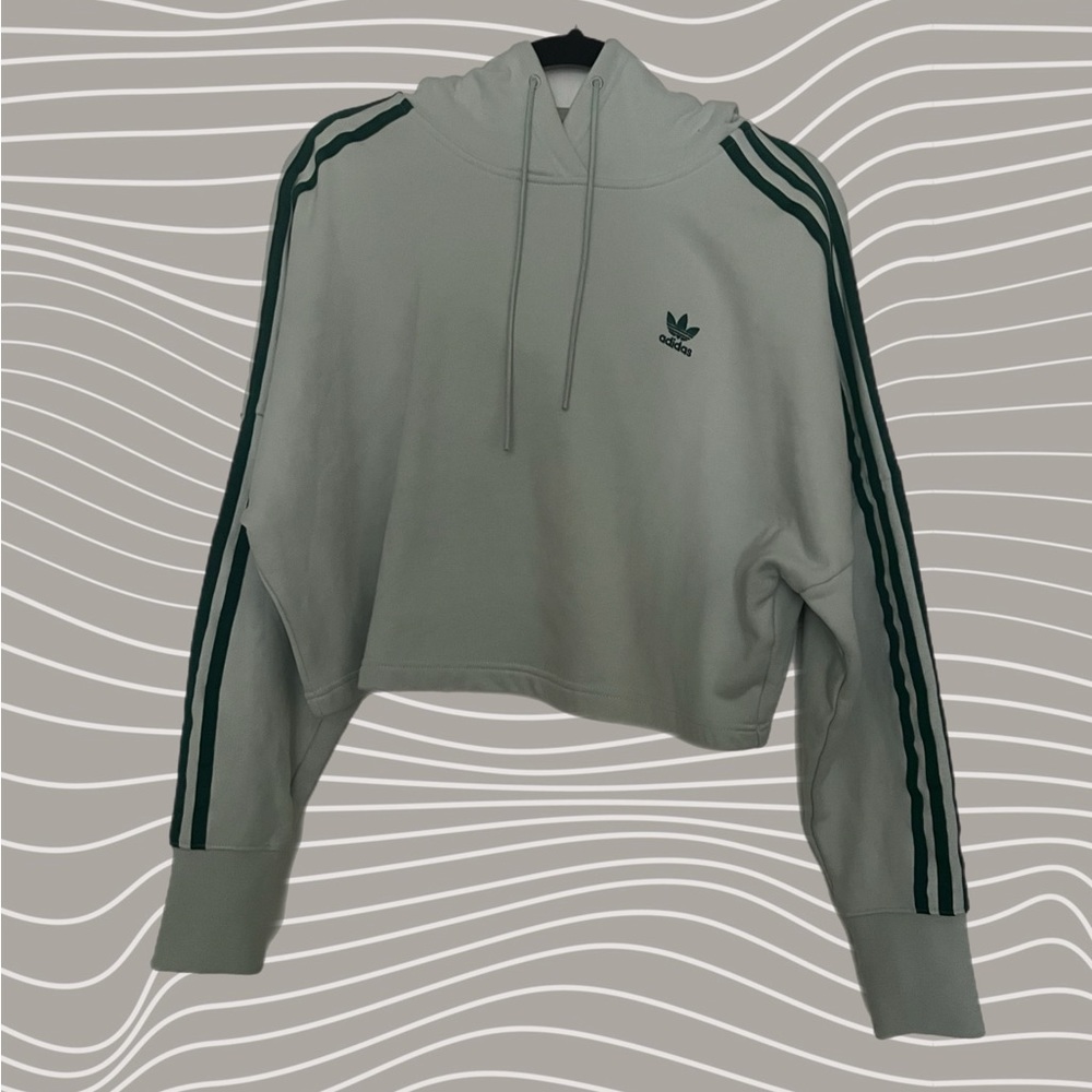 Adidas Mint Color Cropped Sweater